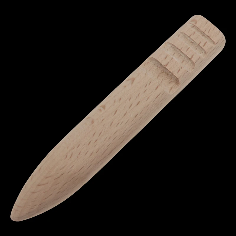 Best, Multi-Size Wood Slicker Leather Leathercraft Solid Wood Round Burnishing Edge for Polished Edge Leather Craft Working Tool