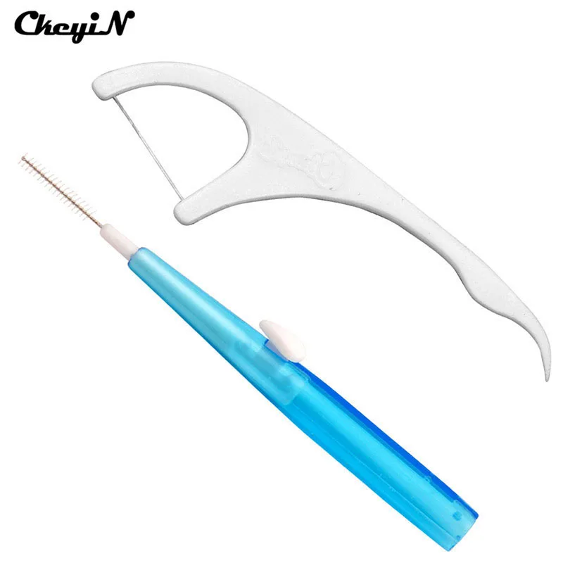 60 pcs/pack Dental Slim Oral Care Push Pull Interdental Brush Massage