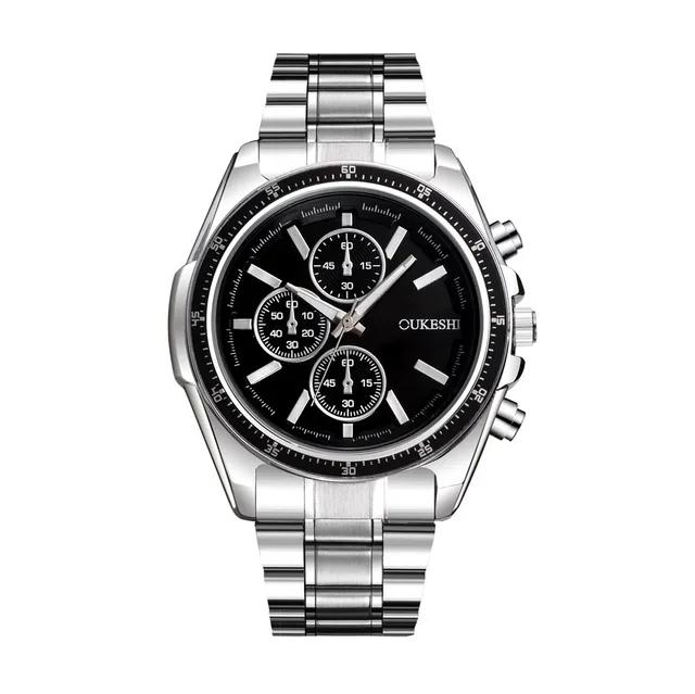 Luxury Men Watch Military Sport Stainless Steel Band business Quartz
