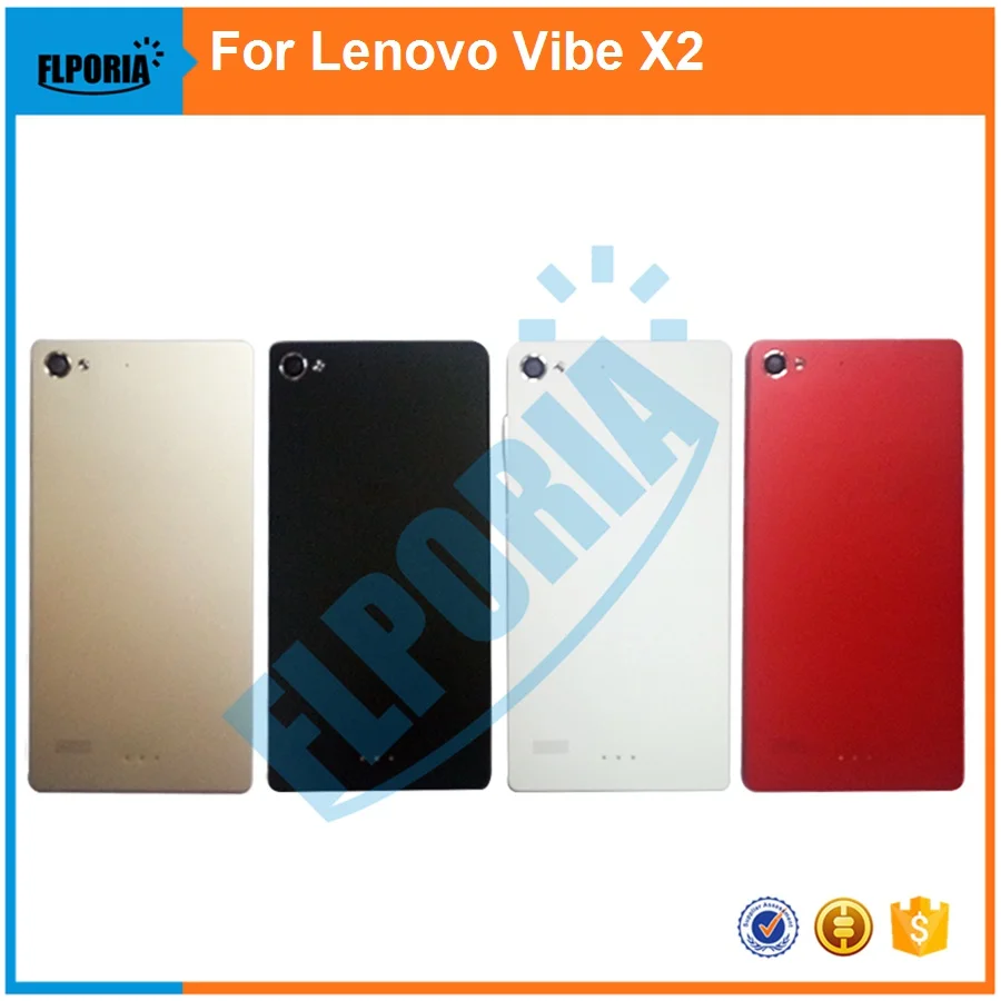 

FLPORIA 1PCS For Lenovo VIBE X2 X2-T0 Battery Cases Battery Back Door Housing Case Cover+side buttons+Back Camera Glass Lens