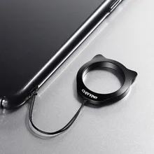 Супер светильник, металлическое кольцо на палец для девочек, милый мультяшный Кот, кольцо на палец, ремни для смартфонов