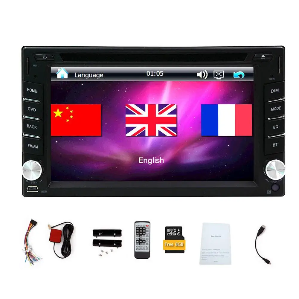 Excellent HD GPS Navi Car DVD Stereo 3D Map Autoradio Head Unit CD Logo Player Radio BT car radio player dvd cd car radio stereo in dash 3