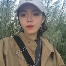 1 шт., новинка, серьги-гвоздики в стиле панк, модные серьги-гвоздики, серьги-цепочки для мужчин и женщин