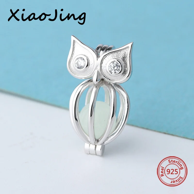 

Hot sale 925 Sterling Silver owl growing charms dangle Beads Fit Original European Bracelets Pendant diy Jewelry making Gifts