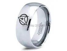 usa hot sales ec tungsten luxury jewelry 8mm silver dome silve dome star trek trekkie mens tungsten wedding ring - Star Trek Wedding Ring usa hot sales ec tungsten luxury jewelry 8mm silver dome silve dome star trek trekkie mens tungsten wedding ring - Star Trek Wedding Ring
