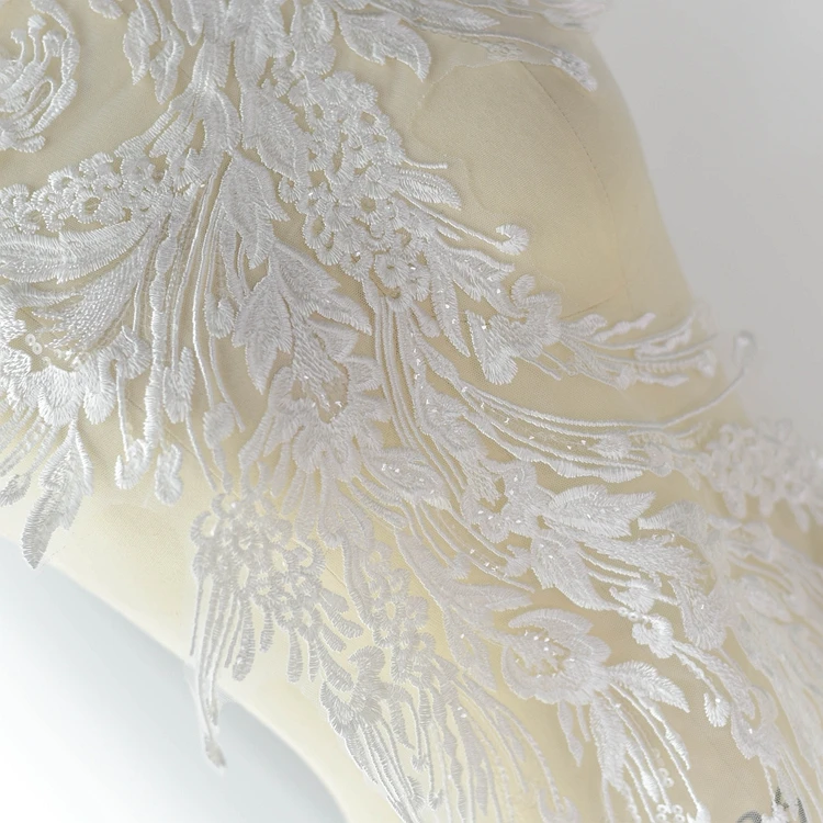 flowers sequins embroidery lace appliques 3