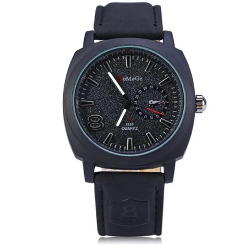 Reloj 2018 Fashion Military Quartz Men Watch Leather Sport Large Dial Watches Men's Clock Wristwatch Hodinky Relogio Masculino