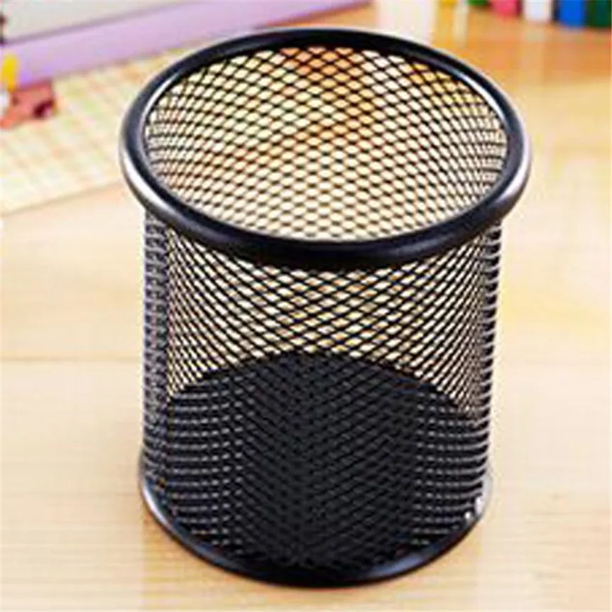 

Happy Sale Study Creative Multifunction Desktop Circular Grid Iron Sundry Pencil Cylinder oct1025
