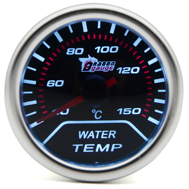 2" 52MM Universal Water Temperature Car Gauge 40 150 C Meter Auto White