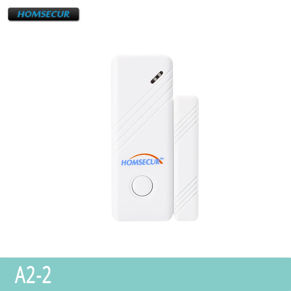 HOMSECUR 433 МГц A2-2 беспроводной датчик двери/окна для HOMSECUR 4G/3g/GSM/PSTN сигнализация