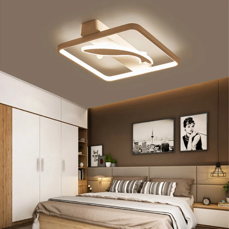 Минималистичная современная светодиодная потолочная люстра для гостиной спальни AC 85-265V домашняя декоративная люстра лампа