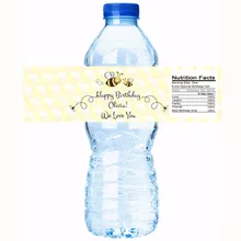 48x Personalized Water Bottle Labels Wedding Decorations Favors Gifts Tags Personalised Candy Stickers Customized Family Name
