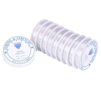 

10 Pcs/Lot DIY Transparent Clear Round Beading Crystal Beading Stretch Cord Elastic Line Wire/String/Cord/Thread Jewelry Making