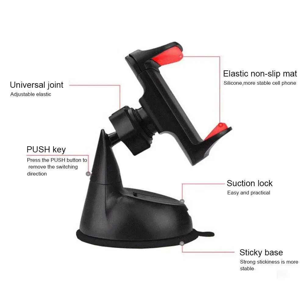 Suporte do Telefone Suporte para Telefone Suporte para Smartphone Universal Carro Pára-brisa Montar Ventosa Gps Celular 15 do telefone celular suporte para telefone celular