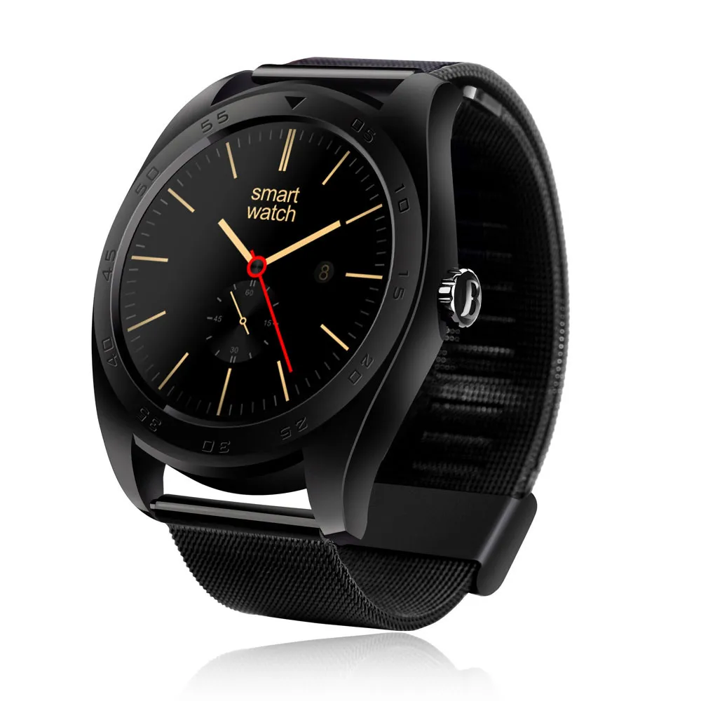 

Fashion Sports Multifunction K89 Bluetooth Wireless Pedometer Heart Rate Smart Watch For IOS Android SL Stainless Steel Strap
