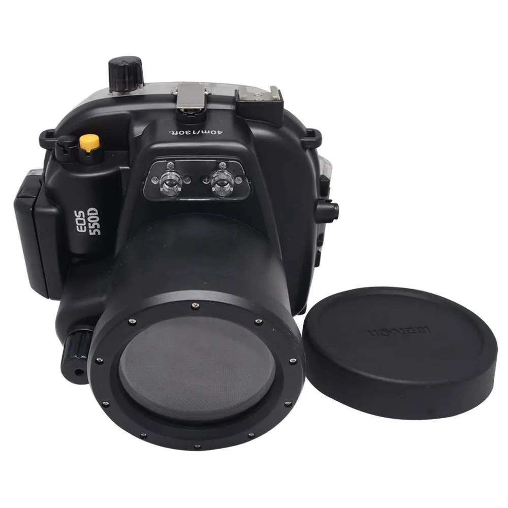 

Mcoplus 40m/130ft Underwater Waterproof Housing Case for Canon EOS 550D/Rebel T2i Can be used with 18-55mm Lens