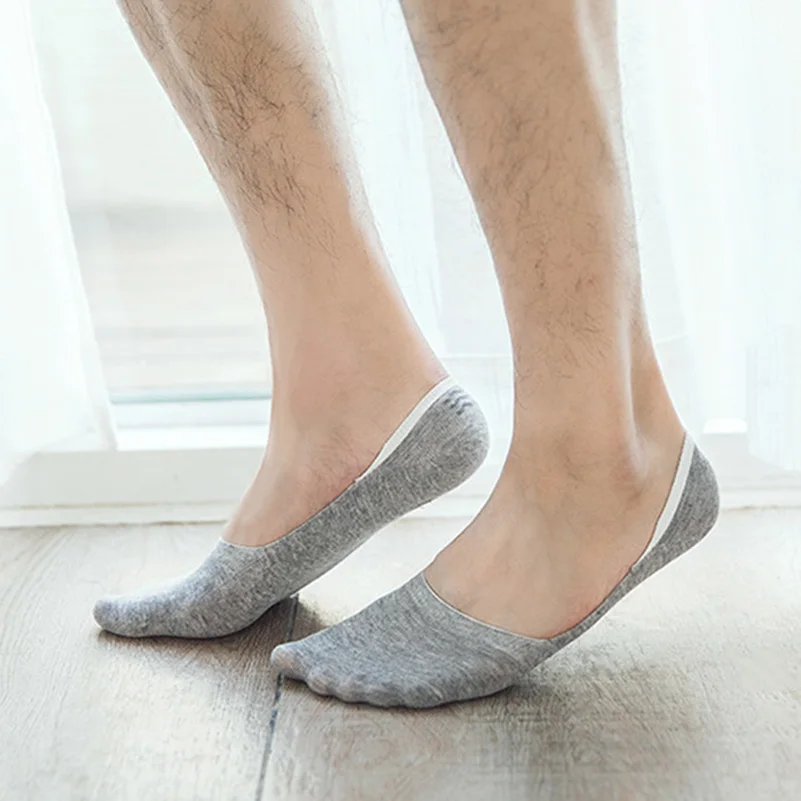 5 пар, мужские носки-башмачки большого размера плюс 46,47, 48, Нескользящие силиконовые невидимые носки, подходят ко всему, носки-Тапочки