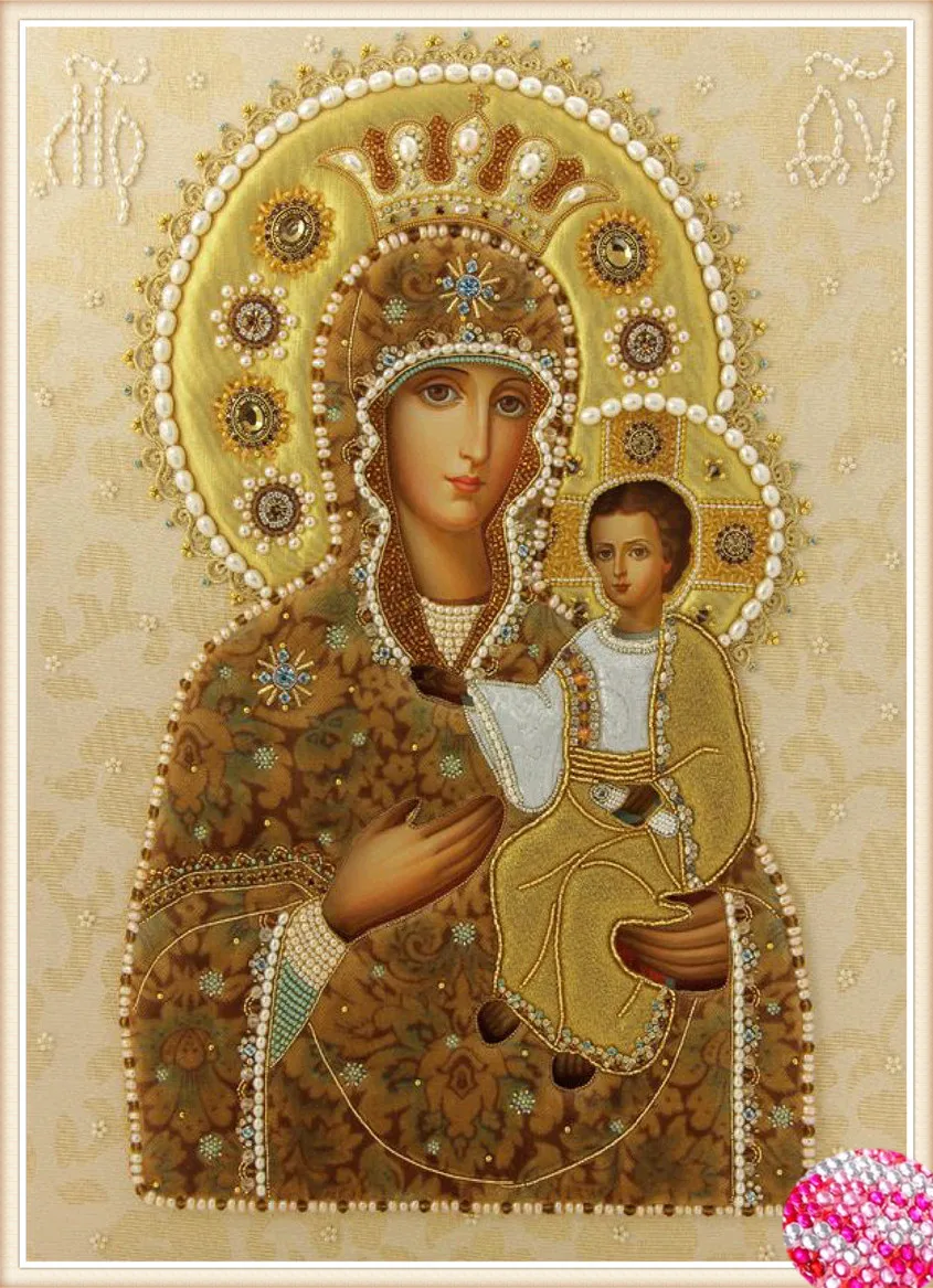 

2017 new DIY crystal full The Notre Dame and the prince Embroidery Icon diamond religion Pharaoh Rhinestones Cross Stitch Kits