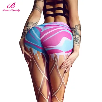 

3D Print Legging Pants Women Unique Fitness Leggings Workout Sports Running Leggings Sexy Push Up Gym Wear Elastic Slim Pants