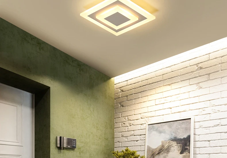 Modernas Luzes de Teto para Corredor Corredor Varanda Teto Lâmpadas 7w Quarto Iluminação de Teto Luminaria Lamparas de Techo de Acrílico 7 Luzes de teto
