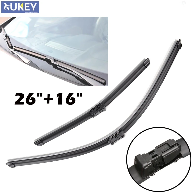 Xukey 26"16" Front Window Windshield Wiper Blades For Peugeot 2008 2013 2014 2015 2016