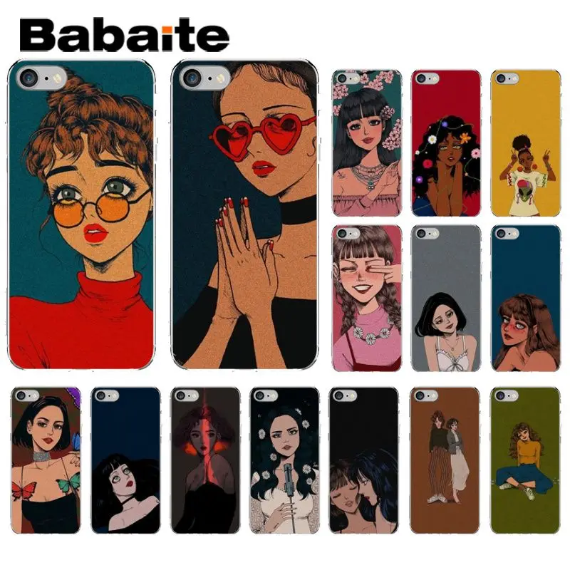 

Babaite pop comic girl and art Transparent Soft Shell Phone Cover for Apple iPhone 8 7 6 6S Plus X XS MAX 5 5S SE XR Mobile Case