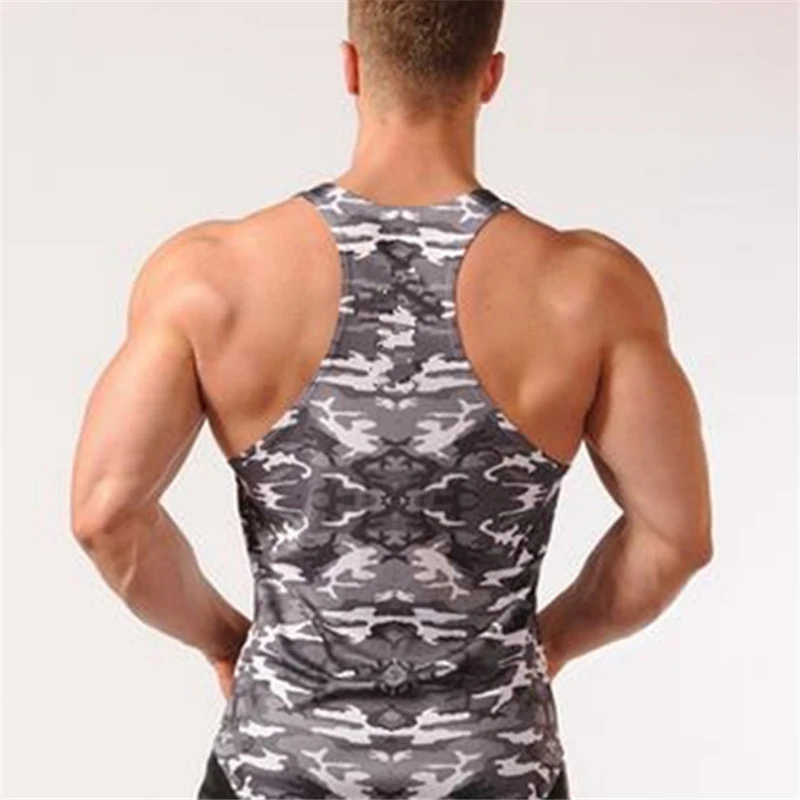 camouflage gym tank top men vest-4