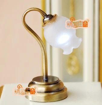 

G05-X461 children baby gift Toy 1:12 Dollhouse mini Furniture Miniature rement Bud lamp can be light 1pcs