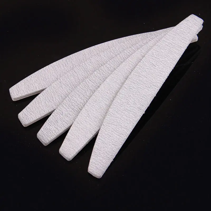 

Wholesale 10 x Grey Nail Files Sanding 100/180 Curve Banana for Nail Art Tips Manicure Tools