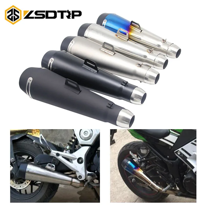 Выхлопная труба ZSDTRP 51 мм для мотоцикла выхлопная M4 с большим объемом