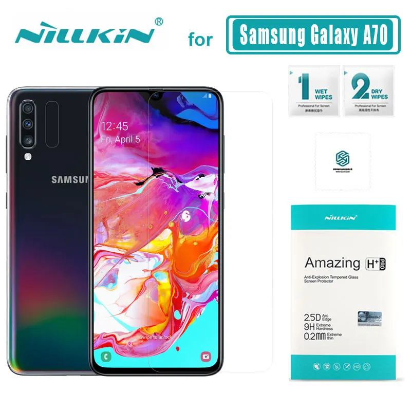 

For Samsung Galaxy A70 Glass Nillkin 9H+ Pro 2.5D Tempered Glass Screen Protector Ultra-thin for Samsung A70 Nilkin Glass