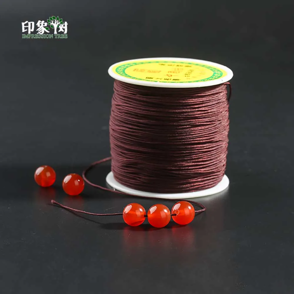 100 м/пластиковый рулон 0,8 мм Разноцветные нейлоновые веревки для макраме DIY кисточка браслет для бисероплетения китайские узлы нить для изготовления ювелирных изделий 405