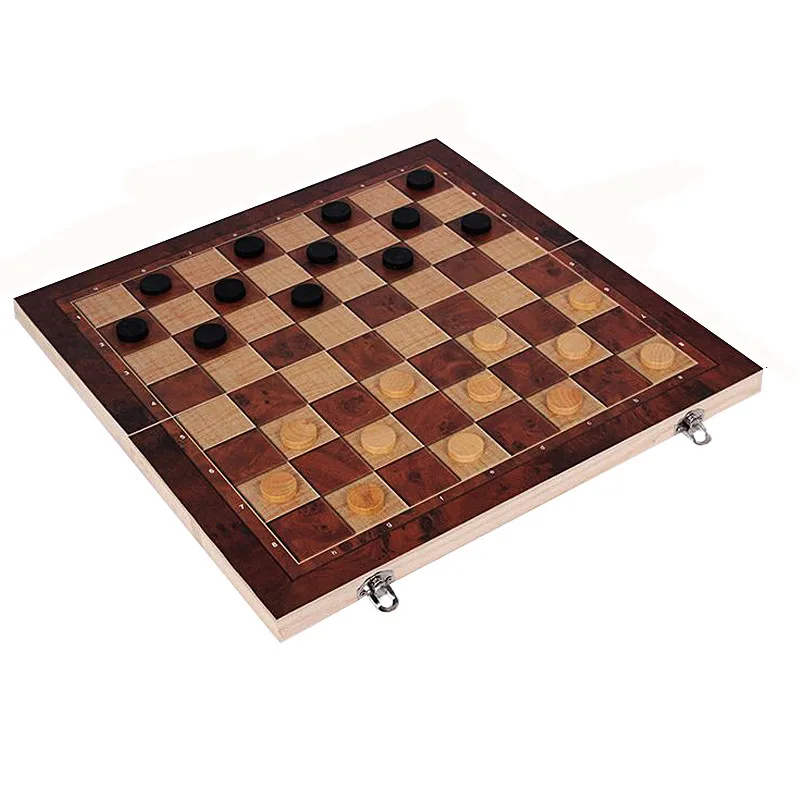 Nuevo diseño 3 en 1 de madera de Ajedrez de Backgammon Draughts Set de juegos de ajedrez rompecabezas juego educativo regalo juegos de mesa Nuevo diseño 3 en 1 de madera de Ajedrez de Backgammon Draughts Set de juegos de ajedrez rompecabezas juego educativo regalo juegos de mesa