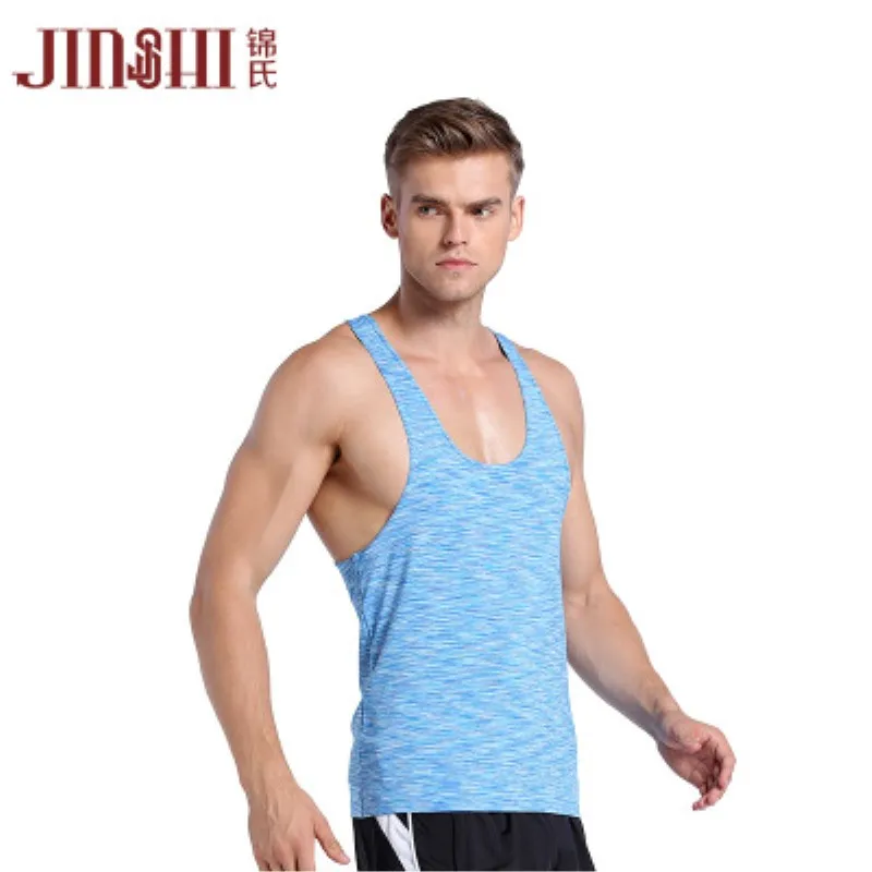 

Quick - drying sports men 's vest Hyun color tight fitness clothes sweat breathable sleeveless vest