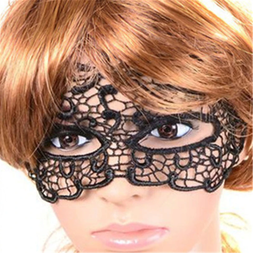 Sexy Mask Halloween Party Cat Lace Mask Cosplay Black Half Face Halloween Masks Adult Masquerade Masks Party for Women 40AT01 (5)