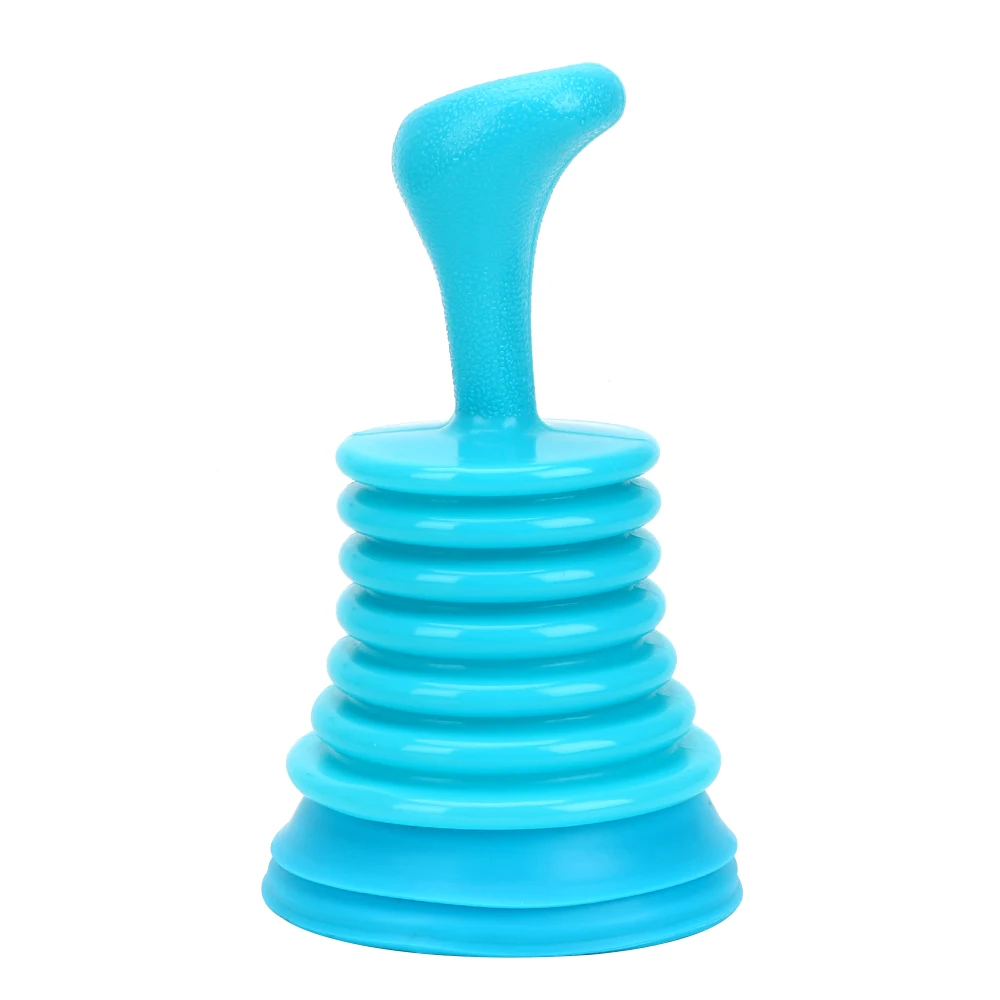 Дренажные очистители бытовой канализационный всасывающий разъем для ванной сливной вантуз трубы дренаж раковина сифон труба присоска - Цвет: Blue