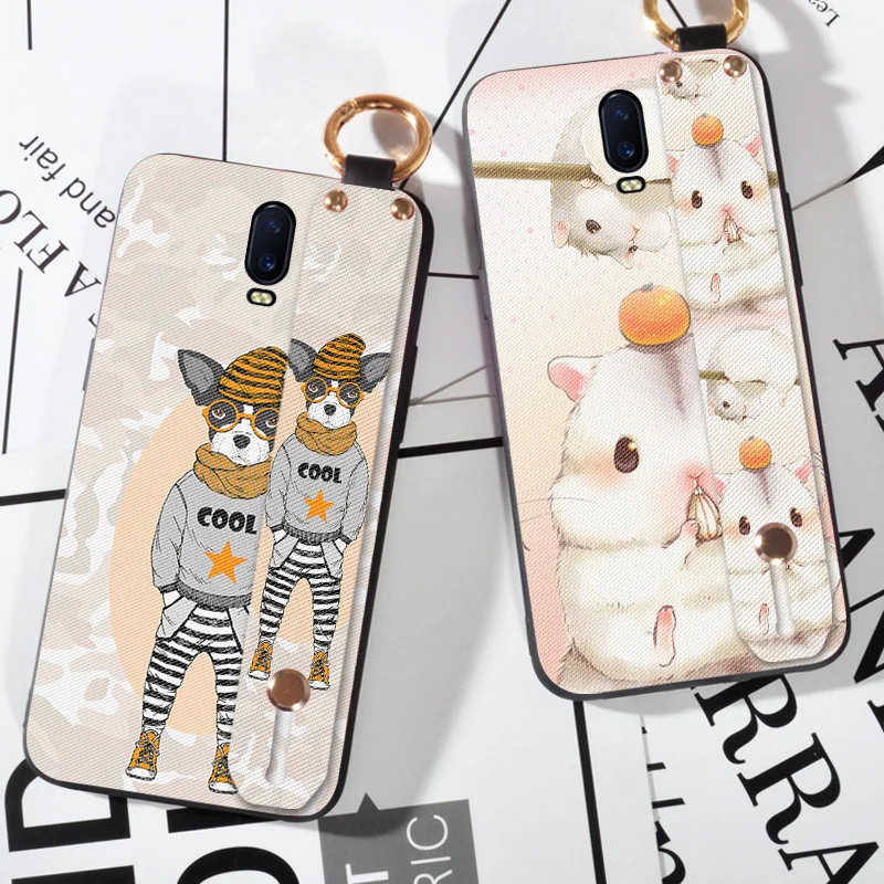 

Hand Strap Case For OPPO R11 R11S Plus 3D Frosted Cute Dog Back Cover For OPPO R15 6.28" R17 Pro R15X K1 Fashion case