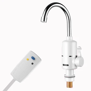 

Kitchen Electric Hot Water Heater Faucet Instant Tankless Heating Leakage Protection Deck Mounted Heating Tap Home 3000W