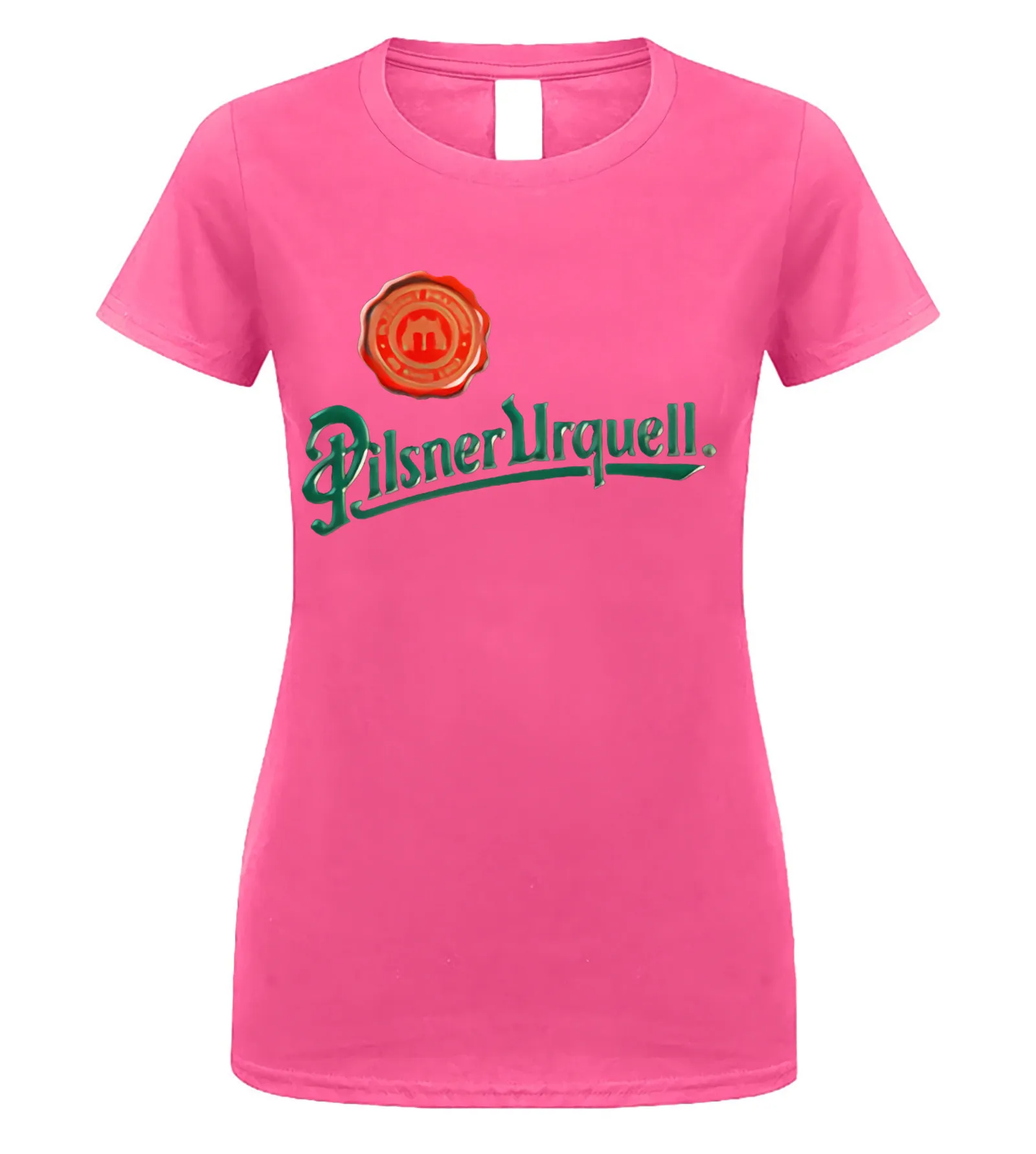 Pilsner Urquell пивная футболка, чешский край - Цвет: women pink
