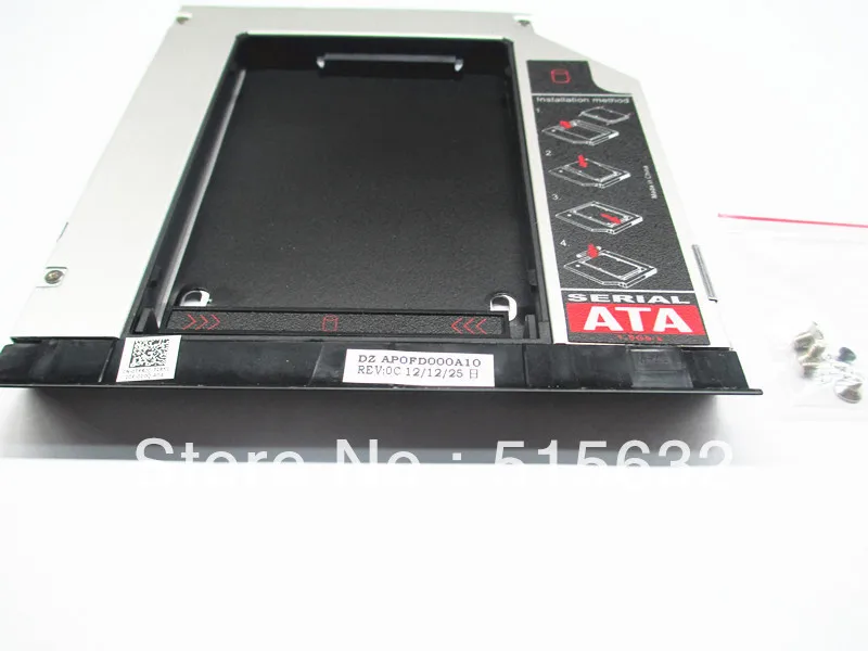 Адаптер жесткого диска SATA 2nd HDD SSD caddy для Dell E6420 E6520 E6320 E6430 E6530 E6330|hard drive adapter|caddy adapterssd