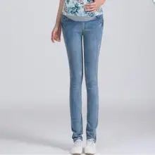 Обтягивающие тонкие брюки для беременных корейские новые стильные потертые джинсы для беременных женщин Одежда для беременных SH-S891