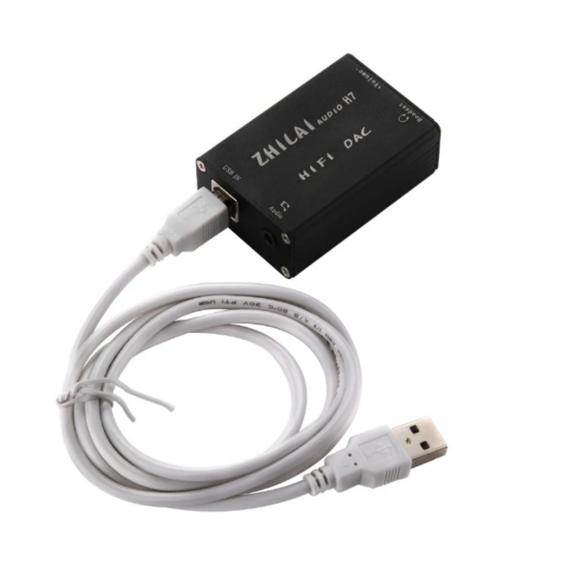 ZHILAI H7 Компьютер USB Цифровой Внешняя Звуковая Карта Настольных Hi-Fi Усилитель С