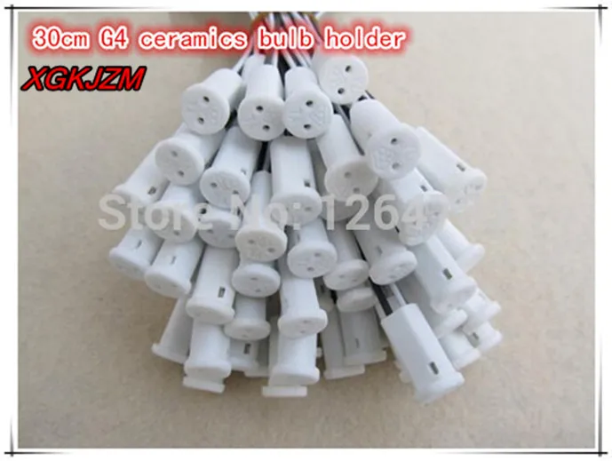 

High quality 30CM Crystal lamp holder lamp holder socket G4 led / G4 / G4 bulb plug / G4 ceramics bulb holder 20pcs / lot