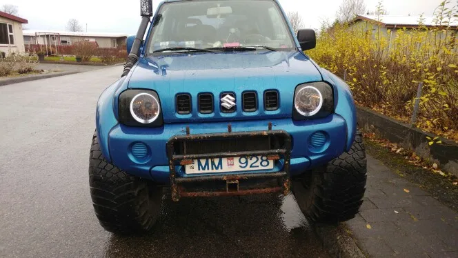 Головной светильник для Suzuki Jimny JB43 угловой светильник для глаз головной светильник 4X4 внедорожные аксессуары дымчатый стиль