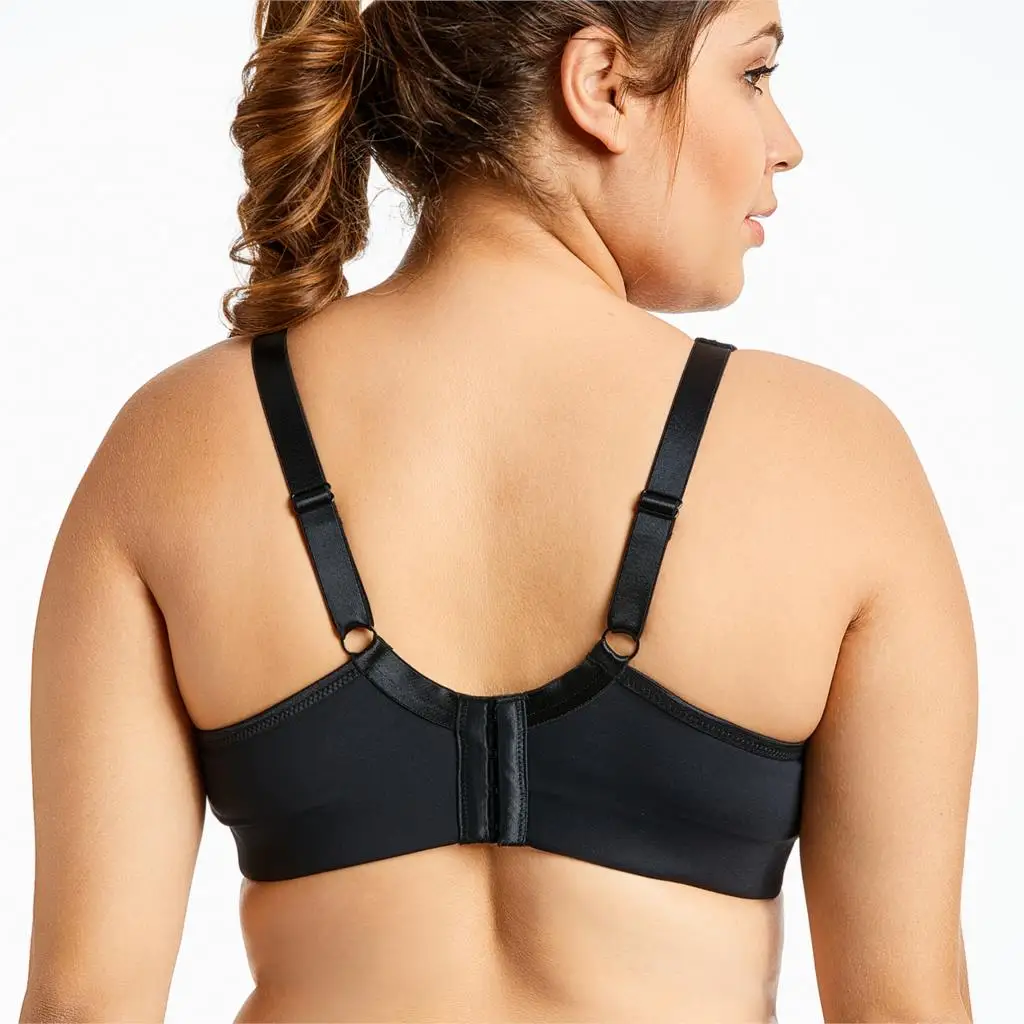 Women's Wire Free No Padding Full Support Plus Size Sports Bra