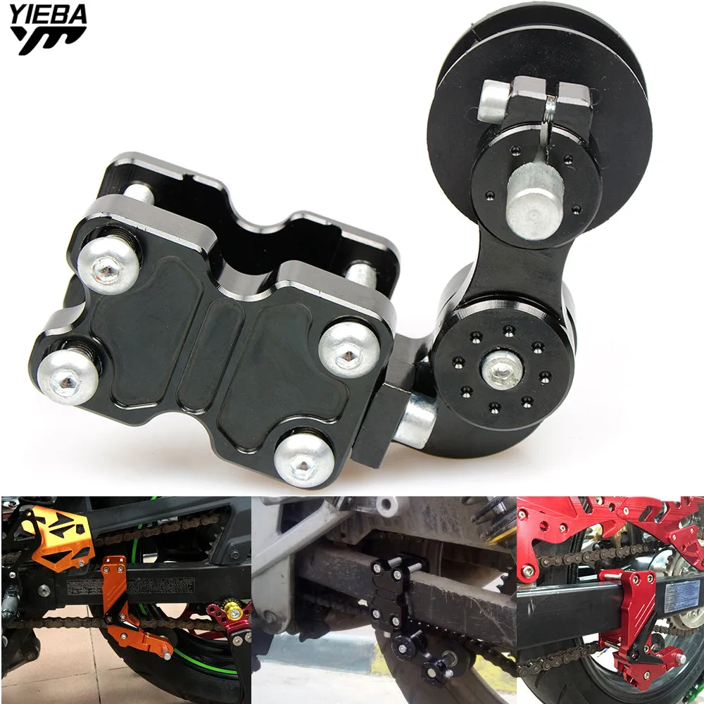 

FOR YAMAHA YZ450FX WR250F WR450F 01-18 HONDA CRF1000L CRF250L/M Universal Aluminum Adjuster Chain Tensioner Roller Motorcycle