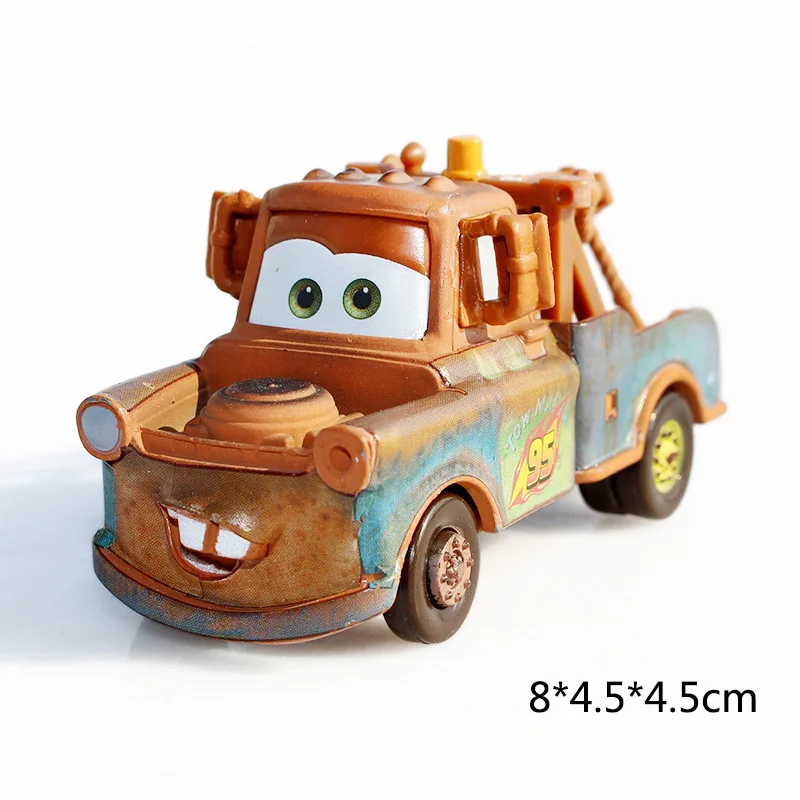 Disney Pixar Cars 2 3 Новое сказочное освещение McQueen Jackson Storm Cruz Ramirez металлическая машина модель детская Рождественская игрушка-лучший подарок - Цвет: Mater