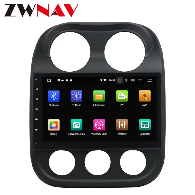 Top IPS Screen 4+32G Android 8.0 Car multimedia Player head unit For Jeep Compass 2014 2015 With GPS Navigation Radio auto stereo 10