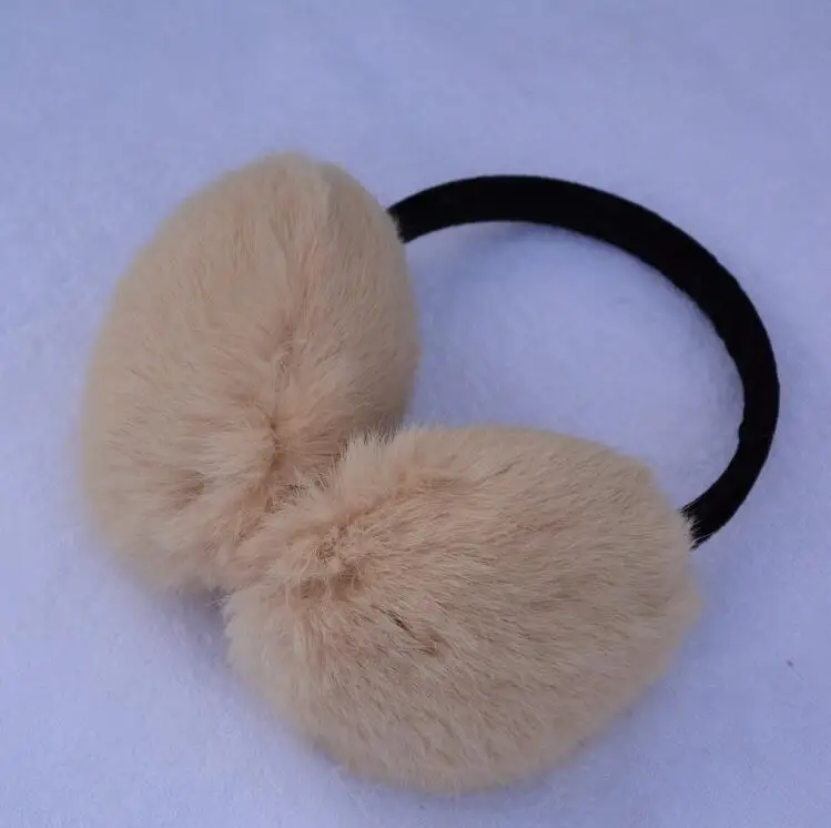 10 Цвета Настоящее Рекс кролика Earmuff Натуральный Мех ушанка унисекс Наушники Модные зимние теплые мягкие наушники