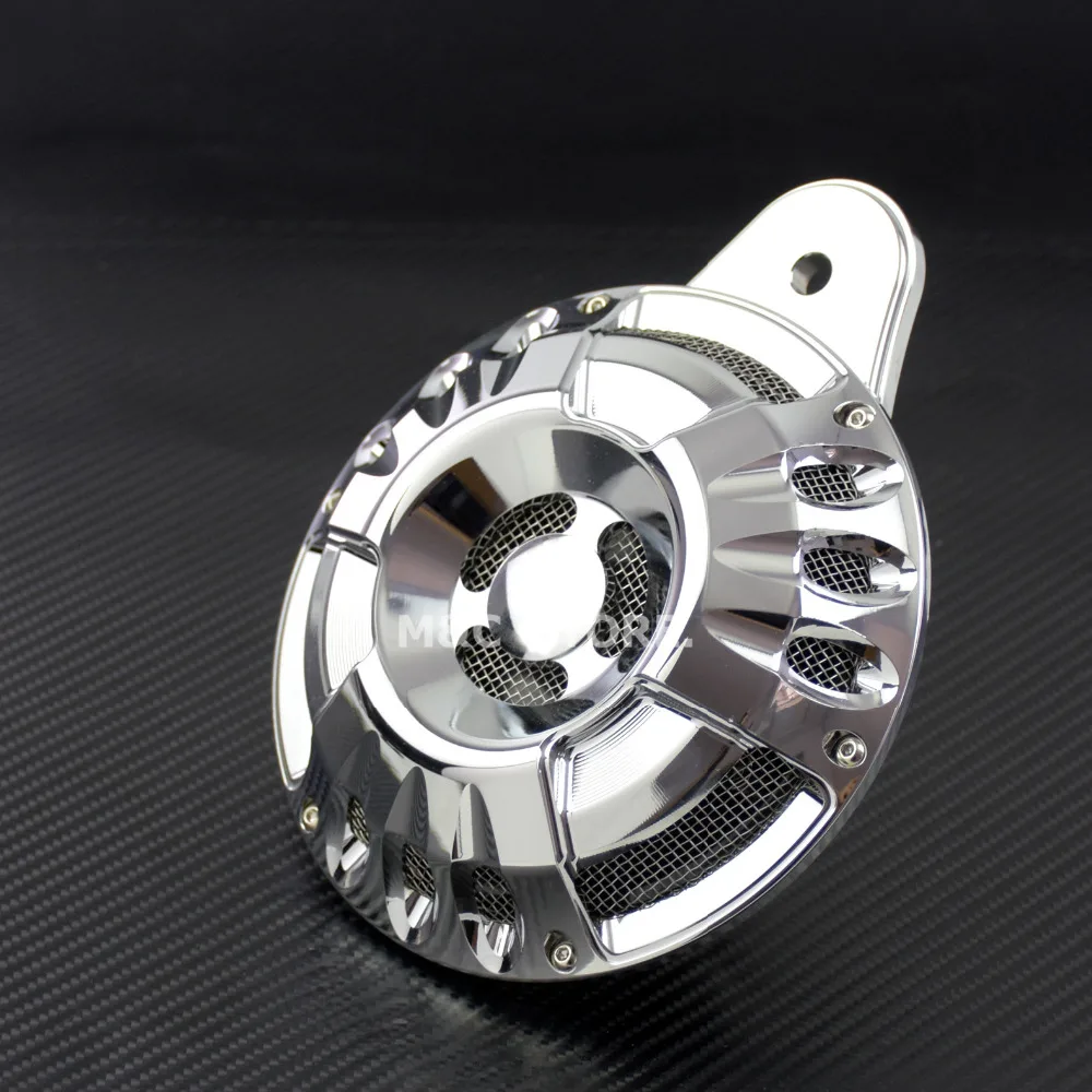  Motorcycle Chrome Black Horn Cover CNC Aluminum For Harley Touring FLT Big Twin Cam Sportster XL 07